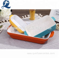 Popular Customized Rectangular Stoneware Bakeware Pan